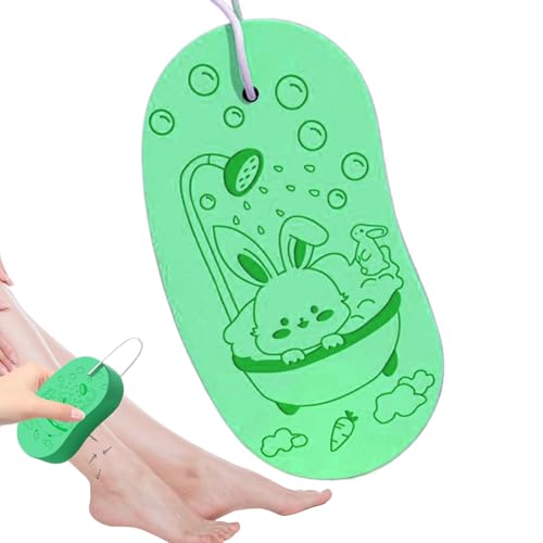 Esponja de baño para bebé, esponja de viaje absorbente para niños con cinta para colgar para ducharse, toalla portátil para niñas bebés niños pequeños