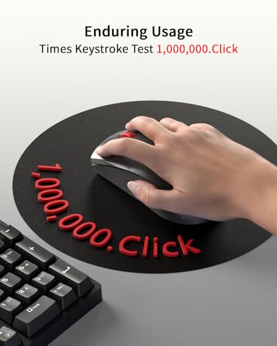 Mouse WL150 senza fili, mouse Bluetooth con ricevitore USB, 1000 DPI, mouse ergonomico per mancini e destrimani, compatibile con PC, Mac, laptop, nero. - Mouse gaming - Immagine 3