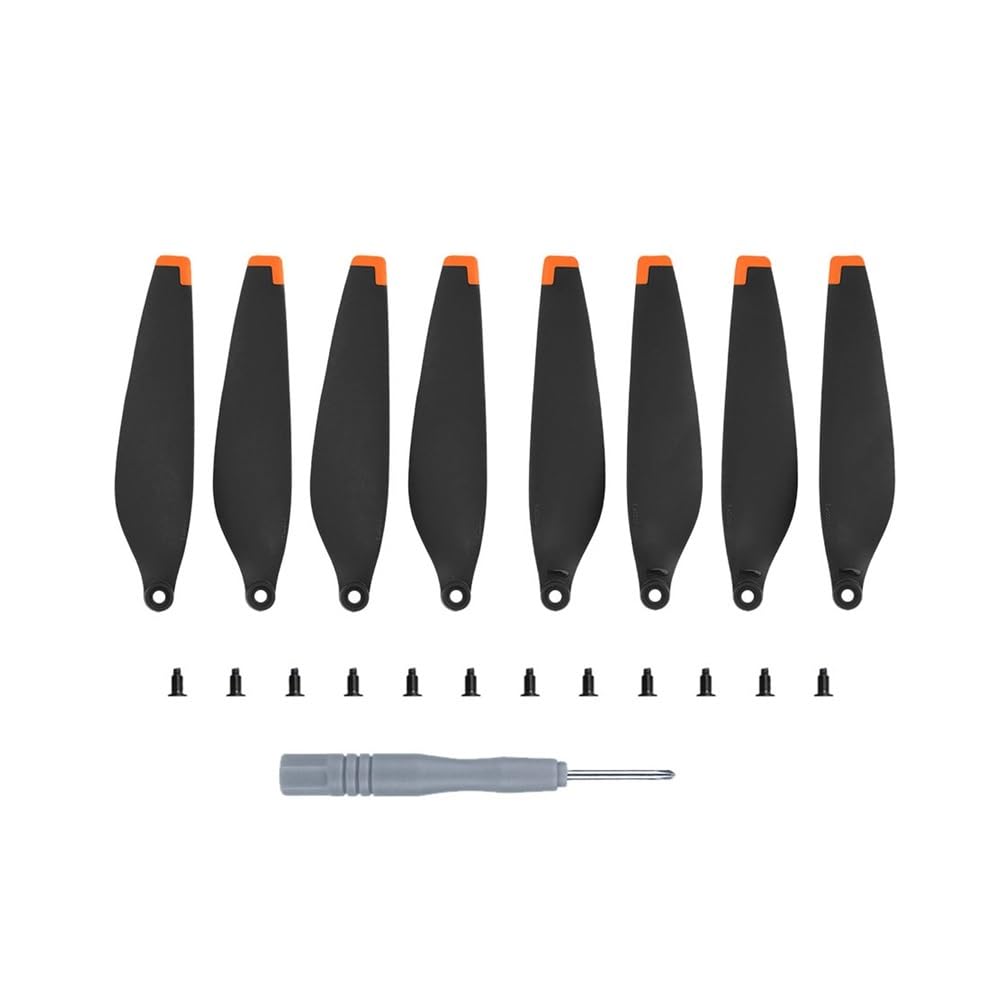 Hélices de rechange Mini 3 orange - Kit 8 hélices légères pour filmer vos voyages