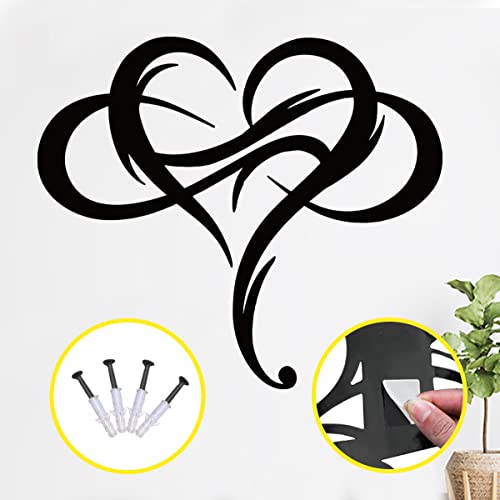 Mxzlby Infinity Heart Metal Wall Decor Love Sign Plaque Steel Art Geometric Wall Sculpture For House #TOP4