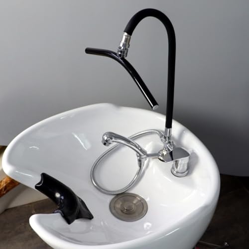 CHSUFBTY Rejilla de circulación de Agua, Cabezal extraíble for SPA con Grifo, rotación de 360 ​​Grados y Rejilla Ajustable, diseño Flexible Que Evita Fugas, for spas y Salones de Belleza.