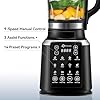 Glass Blenders for Kitchen with Tamper, Blender for Smoothies, Professional Blenders 1500W Motor, 9 Adjustable Speeds, 14 Preset Programs, High-Speed Heating Blender for Nut Milk, Soups, Sauces & More