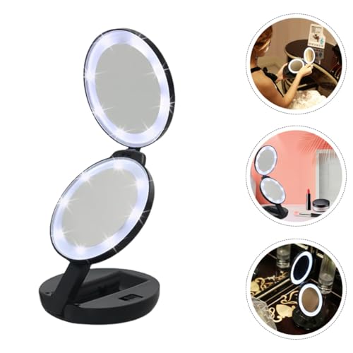 Mini miroir compact pliable et ultra léger double face pour sac à main - 7