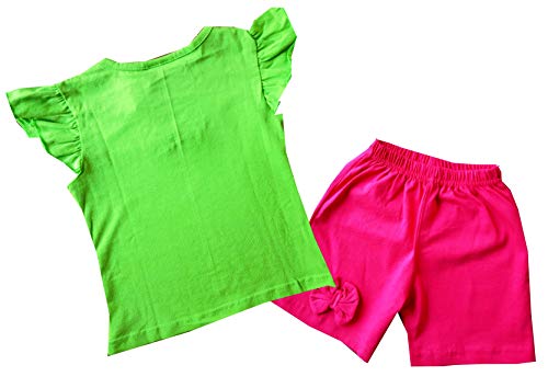 Image of Baby Girl's Cotton T-Shirt & Shorts Set | Girl's Top & Shorts /hot Pants | Casual Wear Dress for kids girls
