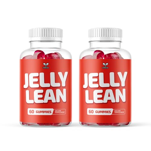 (2 Pack) Jelly Lean Gummies, Official Jelly Lean Gummys Advanced All Natural Premium Formula Vitamins Maximum Strength, Daily JellyLean Support for Overall Health & Wellness Ingredients (120 Gummies)