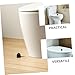 POPETPOP 8Pcs Toilet Bolt Caps Durable Decorative Covers for Toilet Floor Screws Easy Tool Installation Black Caps for Enhanced Bathroom Aesthetics