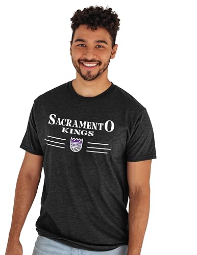 Sacramento Kings NBA Officially Licensed Bi-Blend T-Shirt Heathered Team Color, Large