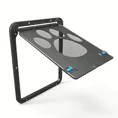 Leyeet Porta de tela para animais de estimação, porta de malha com trava automática magnética, porta