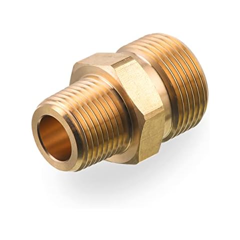 M MINGLE M22 Pressure Washer Fitting, 3/8 Inch NPT Male to M22 14mm Male Adapter, 4500 PSI Cover