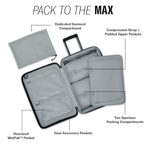 Image of Samsonite Elevation Plus - Carry-On Hardside Luggage with QuickEntry Front Compartment - Scratch Resistant Polypropylene Shell, AirTag Holder, TSA Lock, Airline Approved - Midnight Blue