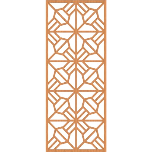 Image of 27 3 /8 inchW x 69 3 /8 inchH x 3 /8 inchT Auburn Decorative Fretwork Wood Wall Panels, Cherry