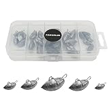 25Pcs/Box Ship Shape Fishing Weight 3g 4g 7g 9g 14g Drop Shot Sinker Quick Sinking Bass Carp Fishing