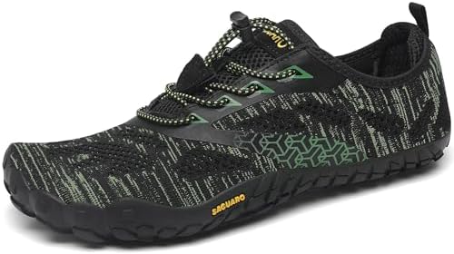 SAGUARO Unisex Barfußschuhe Leicht Atmungsaktiv Tragbar Traillaufschuhe Weich rutschfest Fitnessschuhe für Outdoor & Indoor