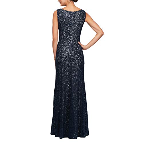 Image of Alex Evenings Women's Long Sleeveless Mother of the Bride Dress with Shawl (Petite and Regular Sizes)