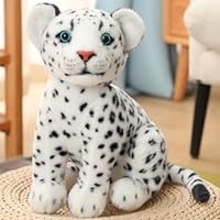 OUKEYI Cheetah Plush Toy,9inches/23cm Cute & Lifelike Leopard Doll Stuffed Animal Plush Toy Pillow,Gifts for Boys and Girls