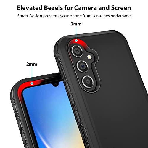 Jiunai for Samsung Galaxy A34 Case Rugged Port Cover Shockproof Tough Black by Jiunai - Used condition - Image 4