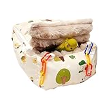 Maison pour Oiseaux de Cage,Abri Doudou Anti-Vent pour Calopsitte - Hamac À Oiseaux D'Hiver Chaud Anti-Vent Avec Fermeture Éclair,Destiné À Pigeon, Canari, Colibri, Conure, Pinson, Ara, Inséparable