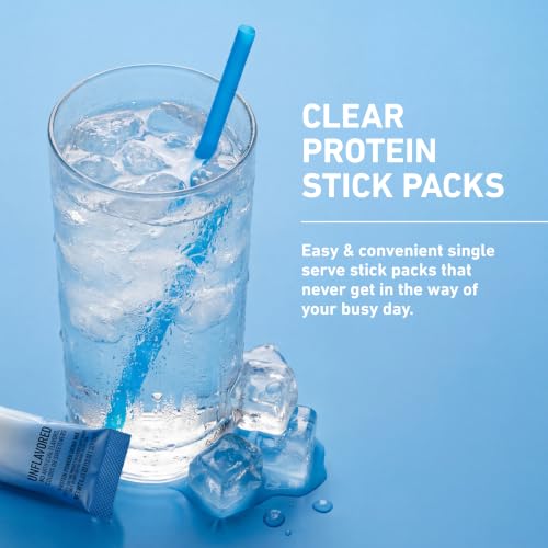 Image of Isopure Clear Protein Stick Pack, Unflavored, 20 Count (Pack of 1)