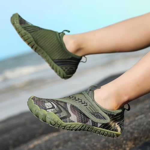 Image of UBFEN Kids Water Shoes for Boys Girls Quick-Dry Swim Aqua Socks | Lightweight, Barefoot-style, Perfect for Water parks, Beach, Pool, Kayak, Creek Hiking, Camping, Toddler, Little Kid, Big Kid