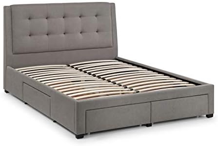 Julian Bowen Fullerton 4 Drawer Bed, Grey, Double