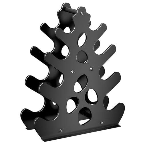 YHOMU Dumbbell Storage Rack For 4 Pairs, Hexagonal Weight Stand,