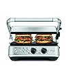 Sage Appliances SGR700, the BBQ and Press Grill, Brushed Stainless Steel