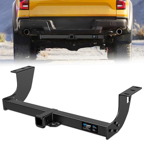 Image of Nilight Class 3 Trailer Hitch 2 Inch Receiver Compatible with Select Ford Ranger 2015 2016 2017 2018 2019 2020 2021 2022 Black Powder Coated