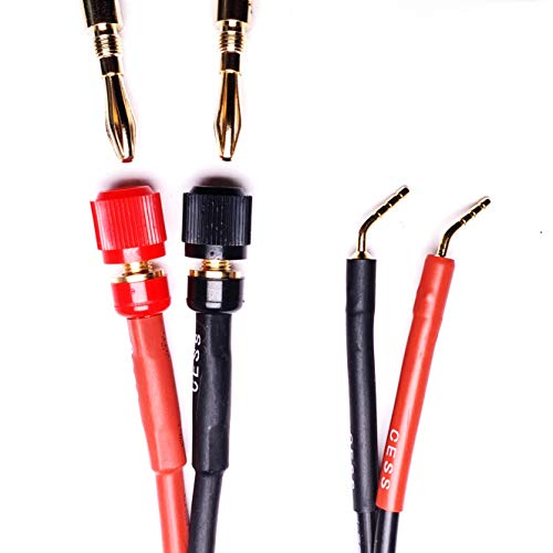 CNCESS Adaptador banana 2mm tornillo a 4mm hembra 6 pulg 2 pzas miniatura 6