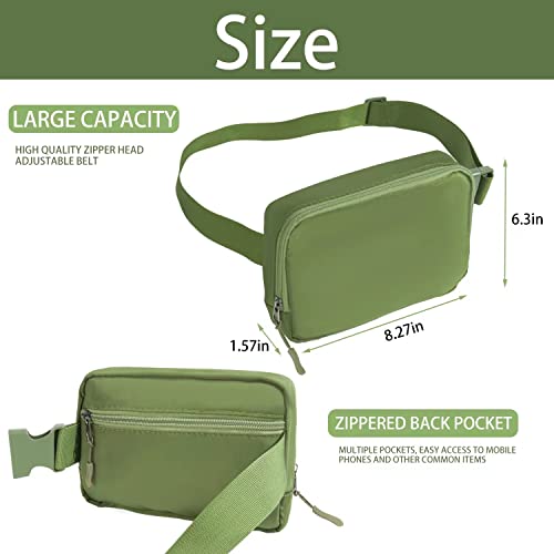 Image of Belt bag Fanny pack crossbody bags for women Everywhere belt bag (Green)