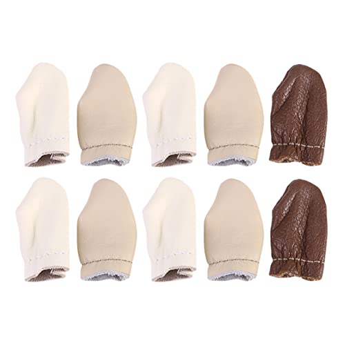 Didiseaon Protective 5 Pairs Air Holes Cowhide Simple Elegant Design Perfect for Sewing Felting Random Color