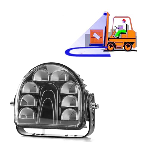 ACEGRE LED Forklift Light Blue ARC Forklift Safety Lights Warehouse Safe Warning Spotlight Arch Zone 20W DC10-80V for Truck Security Indicator Spotlight Brightness