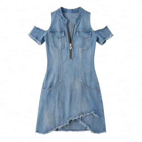 Robe mini en jean pour sublimer les courbes et sculpter la taille