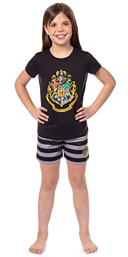 Harry Potter Girls' Wizarding World Hogwarts Crest Sleep Pajama Set Shorts
