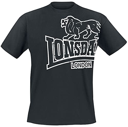Lonsdale T-Shirt - T-Shirt À Manches Courtes - Homme - Noir (schwarz) - XX-Large (Taille fabricant: XXL)