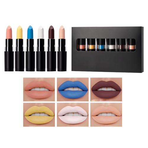 Lápiz labial de maquillaje de Halloween, brillo de labios negro oscuro para disfraces | Juego de pintalabios nutritivo para Halloween para bailes de máscaras y viajes