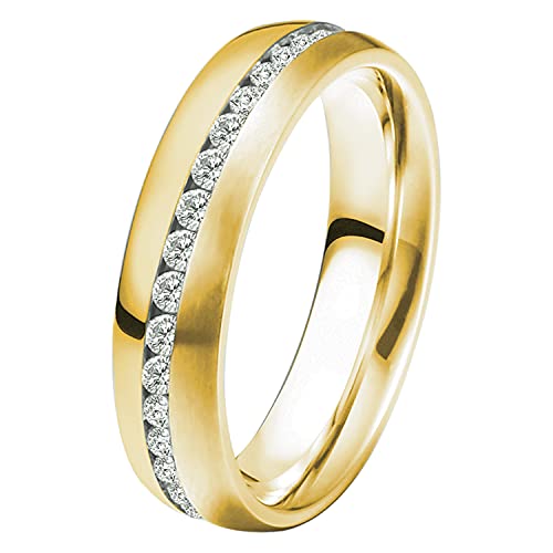 DOOSTI Damen Herren Ringe Set für Paare 925 Sterling Silber Damenring Herrenring als Partnerringe Freundschaftsringe Verlobungsring Mann Frau inkl. Gravur mit Namen (Ring mit Zirkonia, 62)
