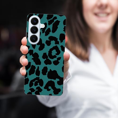 Coque Samsung S26 Plus GlamCase motif léopard bleu en plastique rigide - 4