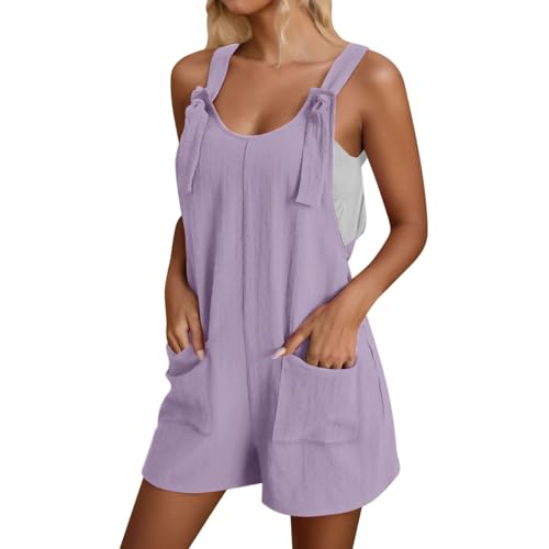 Monos para mujer casuales con pantalón corto y tirantes ajustables para el verano