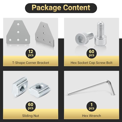 Équerre en T profilé alu 20x20 pour stabiliser vos châssis et structures - 3
