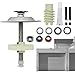 Garage Door Replacement - Garage Door Gear Kit Stainless Steel Opener Sprocket Kit - Worm Home Tools Low Noise Wear-Resistant Replacement Kit for Garage