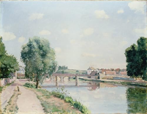 Affiche le pont de Pontoise par Pissarro pour Décoration de Bureau