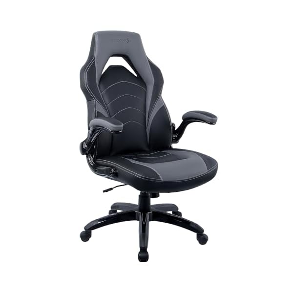 STAPLES Emerge Vortex Bonded Leather Ergonomic Gaming Chair with Lumbar Support, High Back and Adjustable Tilt Lock