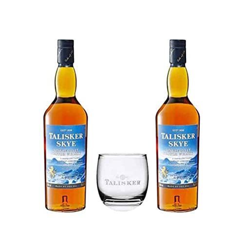 SPECIAL PACK TALISKER SKYE 2 BOTTIGLIE 70 CL e43; 4 BICCHIERI IN CONFEZIONE