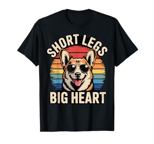 Short Legs Big Heart Corgi Camiseta