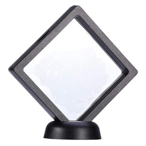 PRETYZOOM 3D�t���[�e�B���O�t���[�� 3D�f�B�X�v���C�{�b�N�X �R�C���f�B�X�v���� �u���b�N �ی^�x�[�X�t�� �N���A�r���[ �ȒP�A�N�Z�X ���p