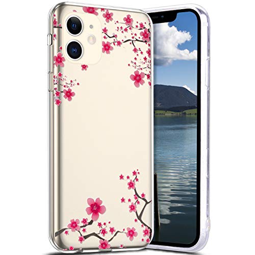 Robinsoni Case Compatible with iPhone 11 Phone Case Transparent Crystal See Through Phone Case Elastic Glossy Gel Rubber Cover Clarity Ultra Thin Cover Soft TPU Silicone Phone Case for iPhone 11