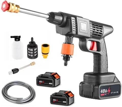 Idropulitrice Portatile A Batteria 48V - 464 PSI, 2 Batterie Included, Per Auto E Giardino - Foto 4