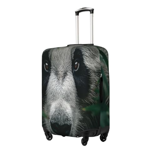The Confusion of Giant Pandas Durable Luggage Cover Suitcase Protector Anti-Scratch Luggage Cover Fits 18-32inch Luggage, Black, X-Large2