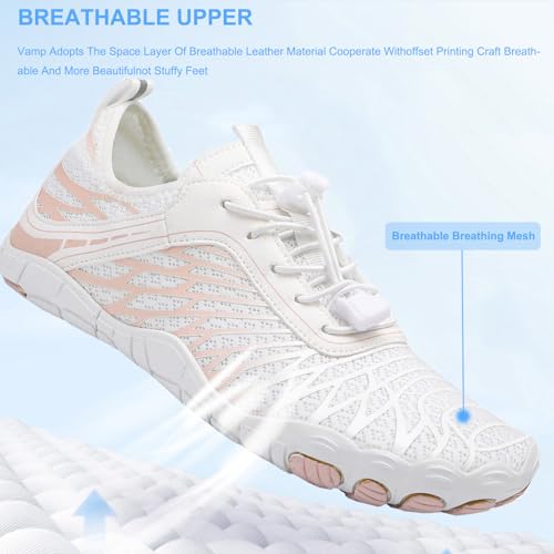 Image of Hike Barefoot Shoes Women Men Pro Water Footwear Wide Toe Box Non-Slip Unisex Athletic Outdoor Running Shoes