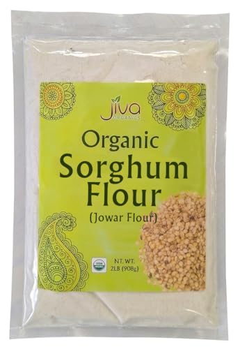 Jiva Organics Organic Sorghum Flour 2 Pound Bag - Jowar Flou...